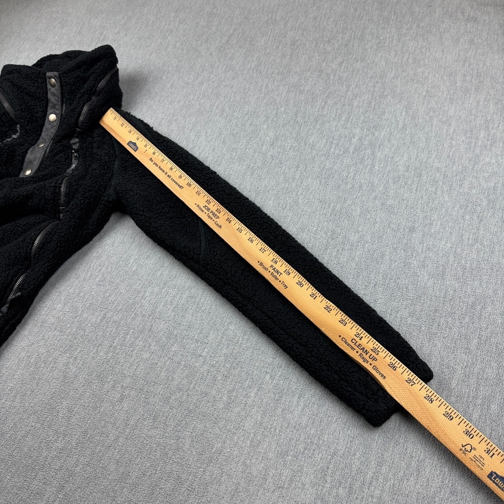Kuhl Jacket Womens‎ XS Black Flight Pullover Sherpa Fleece Hooded Snap Button - Picture 11 of 14